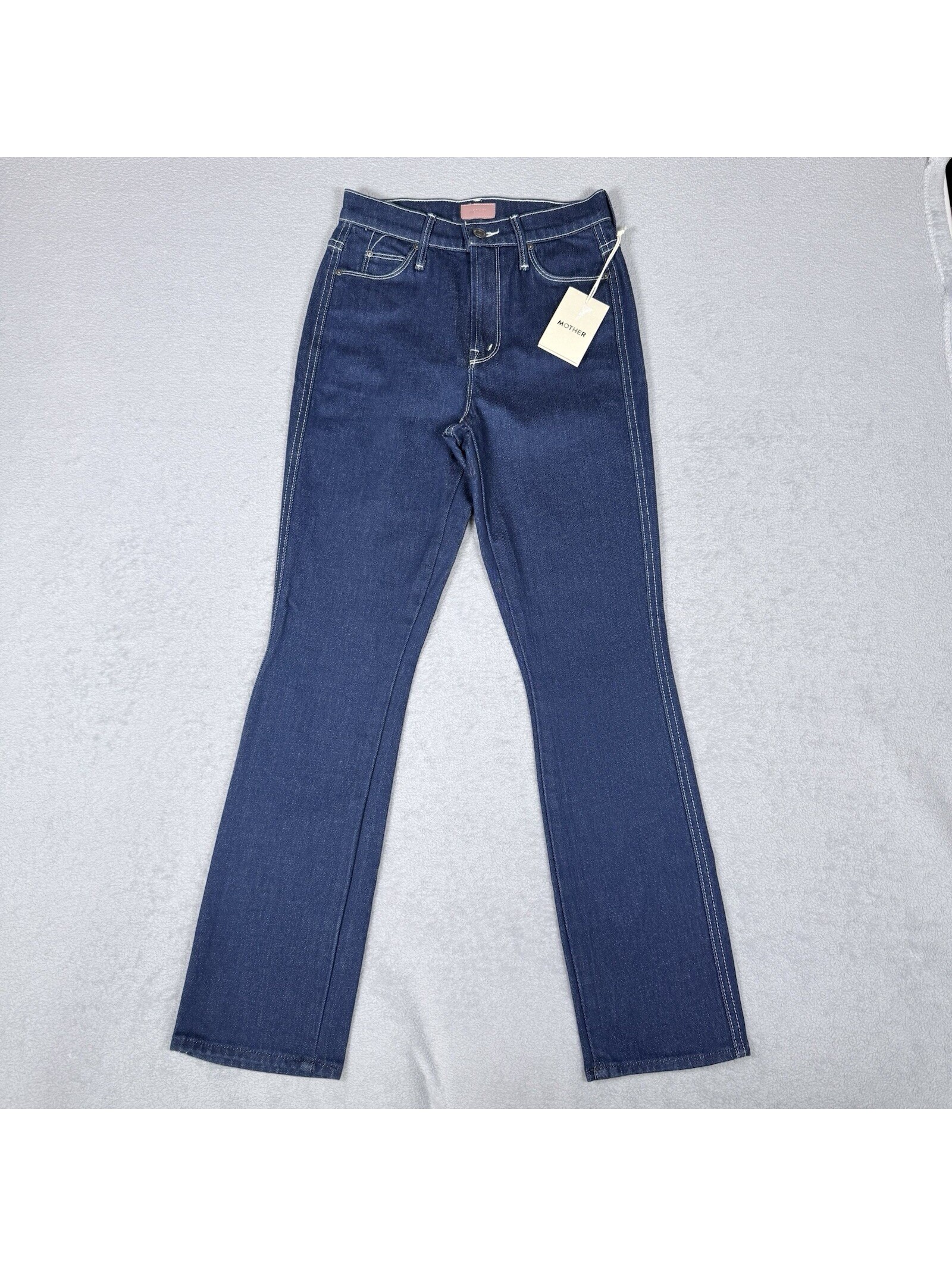 Nwt Mother Jeans The Double Dazzler Size 24 Slim Womens Jean Dark Ooh La La Wash